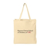 USC Trojans Herman Ostrow School of Dentistry of USC Slim Natural Tote Bag